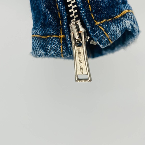 Dsquared2 Paint Splatter Skinny Jeans Size 40 Size 4 Medium Wash Rigid Denim - Picture 9 of 16